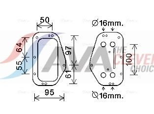 OL3684 AVA Радіатор масляний